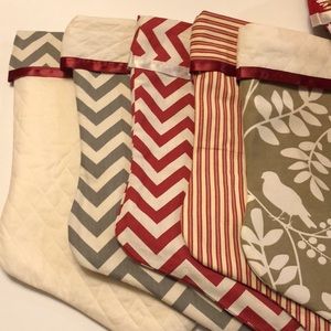 Christmas stocking, cream colored Fleece lining.